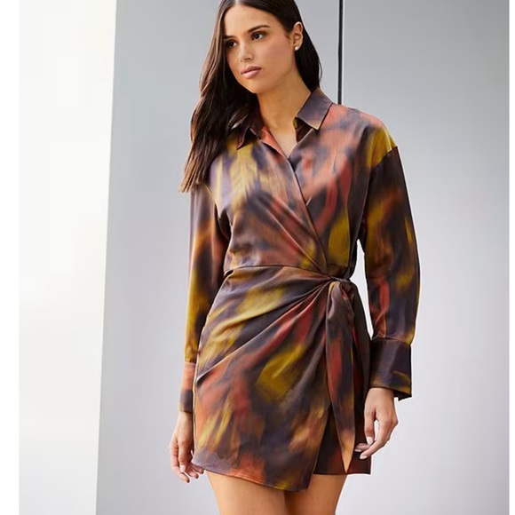 Gianni Bini Stylish Multicolor Wrap Dress - Picture 1 of 11